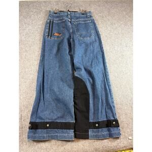 Vintage Y2K Lee Pipes BMX Jeans Mens 29x26 Blue Wide Leg Skate Utility Retro USA
